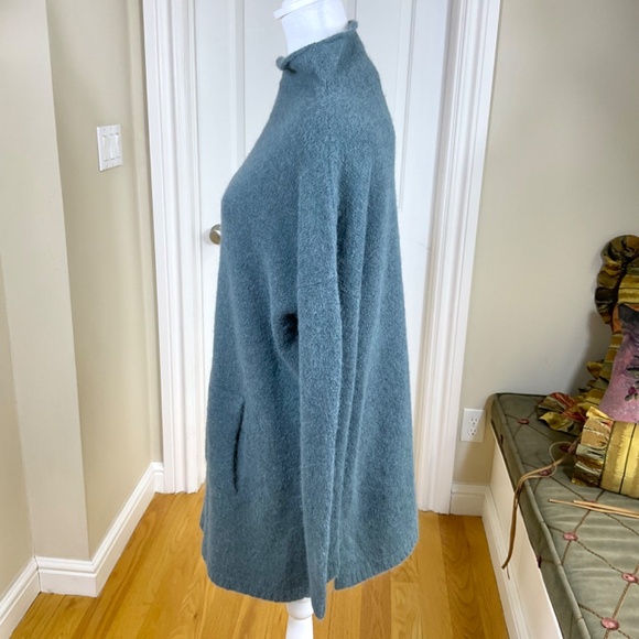 Peruvian Connection Sweater Alpaca Mock Neck Balie Ivy Green (S) NWT - Picture 2 of 6